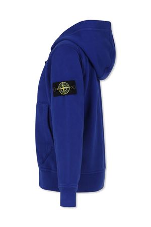 blue cotton hoodie STONE ISLAND KIDS | 811660720V0022